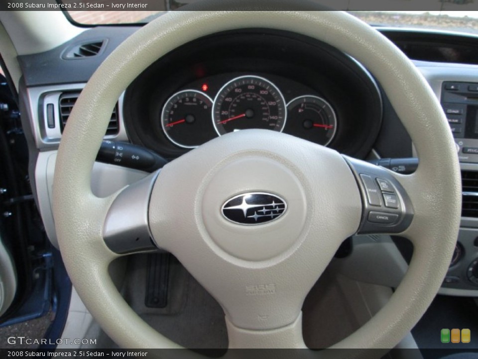 Ivory Interior Steering Wheel for the 2008 Subaru Impreza 2.5i Sedan #75239792