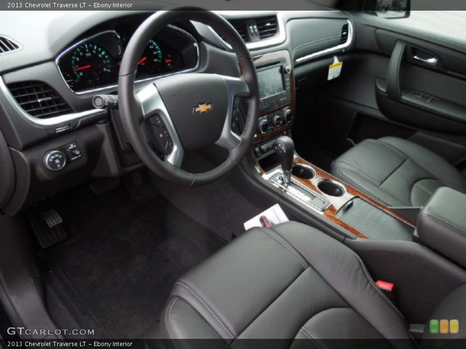 Ebony Interior Prime Interior for the 2013 Chevrolet Traverse LT #75240205