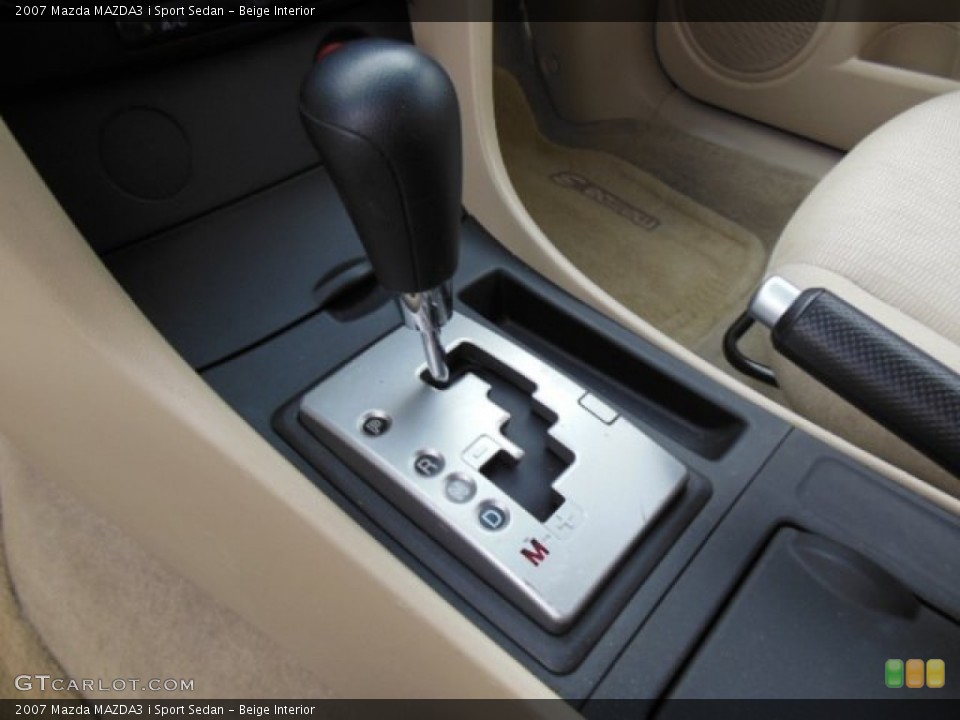 Beige Interior Transmission for the 2007 Mazda MAZDA3 i Sport Sedan #75240733