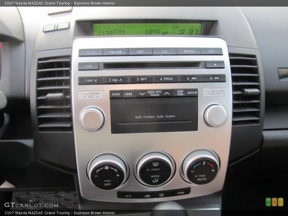 Espresso Brown Interior Controls for the 2007 Mazda MAZDA5 Grand Touring #75241707