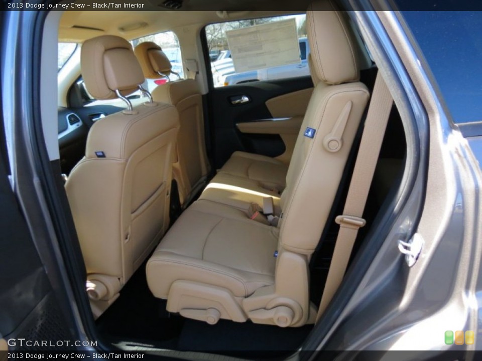 Black/Tan Interior Rear Seat for the 2013 Dodge Journey Crew #75241797