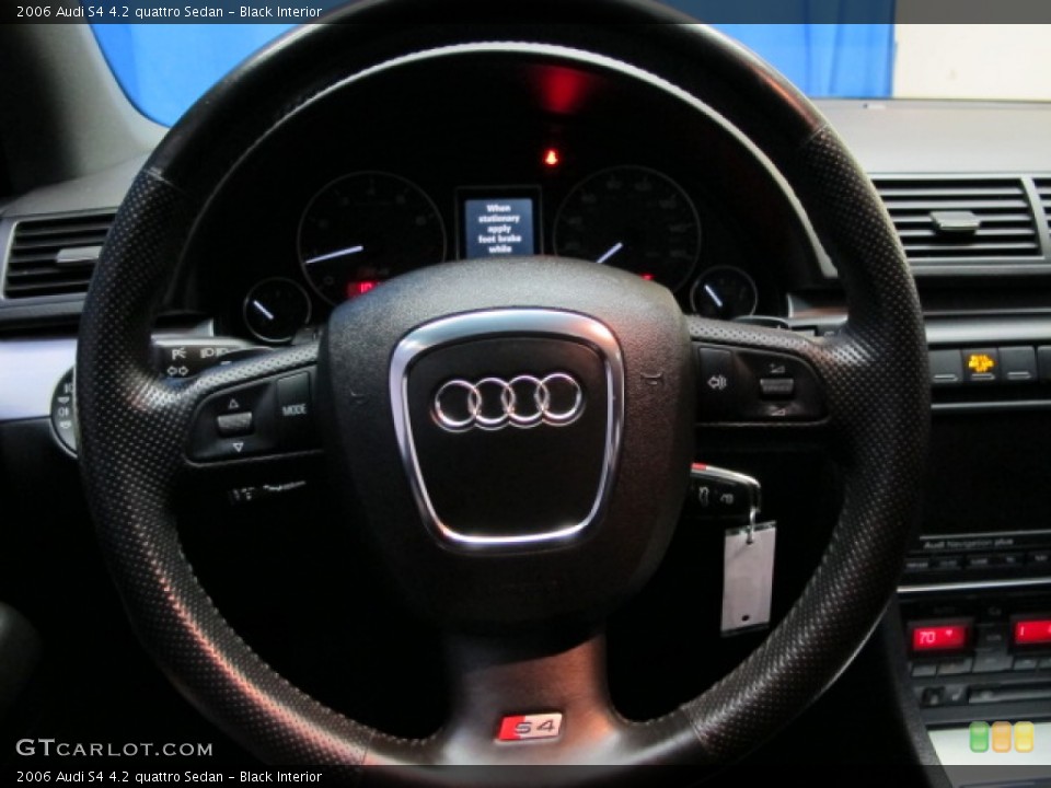 Black Interior Steering Wheel for the 2006 Audi S4 4.2 quattro Sedan #75242502