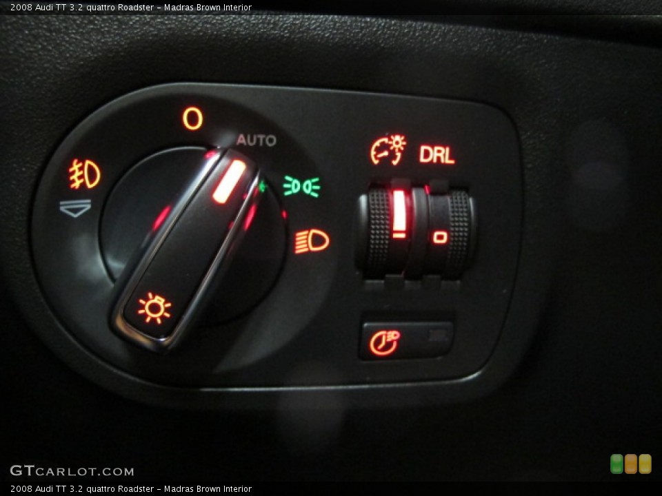 Madras Brown Interior Controls for the 2008 Audi TT 3.2 quattro Roadster #75243099