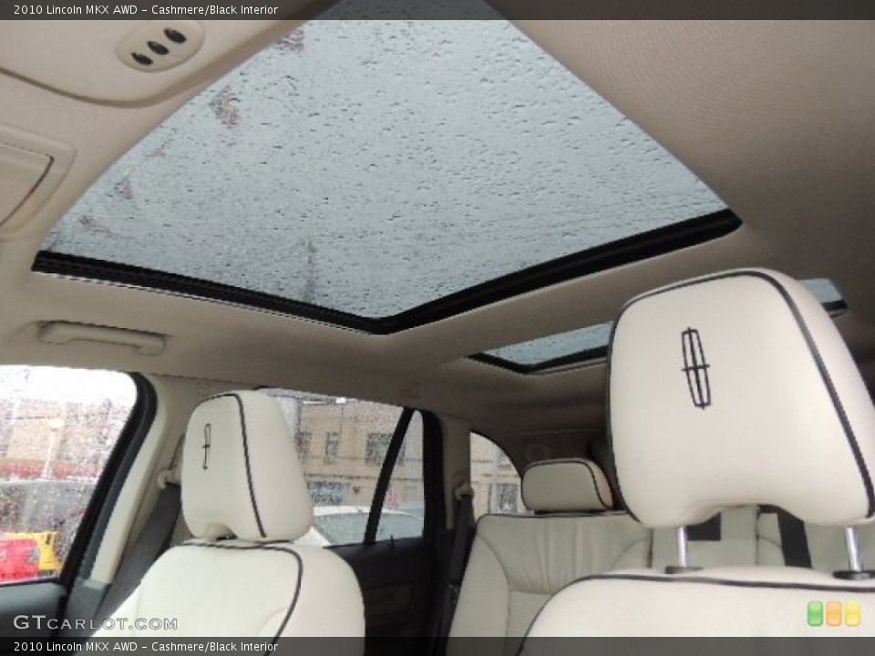 Cashmere/Black Interior Sunroof for the 2010 Lincoln MKX AWD #75245199