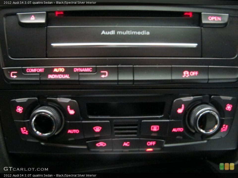 Black/Spectral Silver Interior Controls for the 2012 Audi S4 3.0T quattro Sedan #75247437