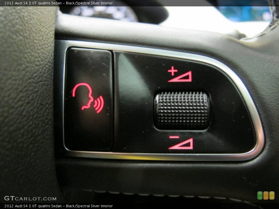 Black/Spectral Silver Interior Controls for the 2012 Audi S4 3.0T quattro Sedan #75247542