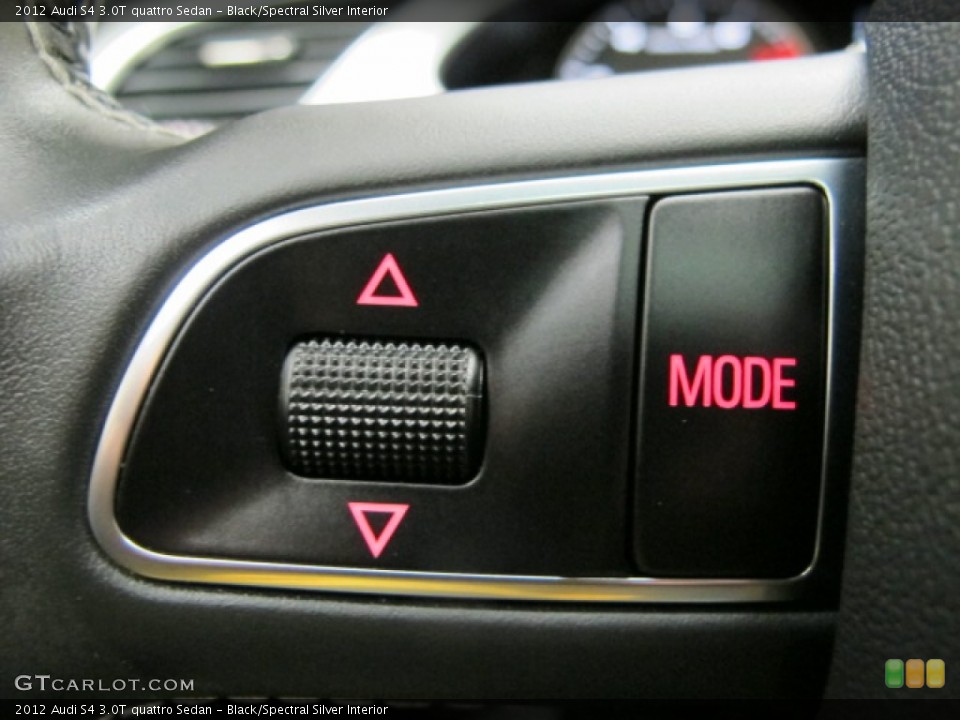 Black/Spectral Silver Interior Controls for the 2012 Audi S4 3.0T quattro Sedan #75247560