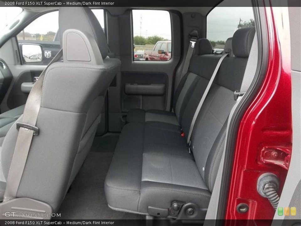 Medium/Dark Flint Interior Rear Seat for the 2008 Ford F150 XLT SuperCab #75249243