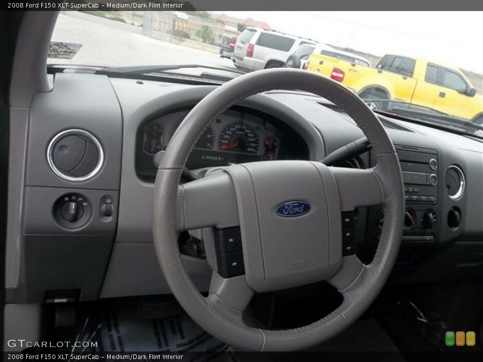 Medium/Dark Flint Interior Steering Wheel for the 2008 Ford F150 XLT SuperCab #75249306