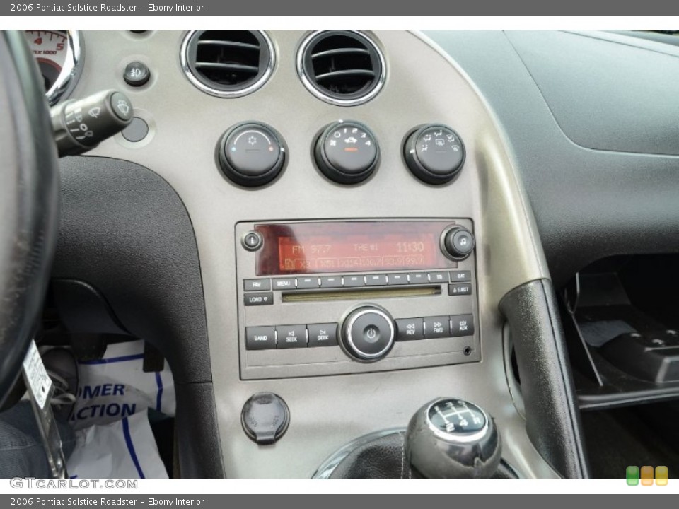 Ebony Interior Audio System for the 2006 Pontiac Solstice Roadster #75252321