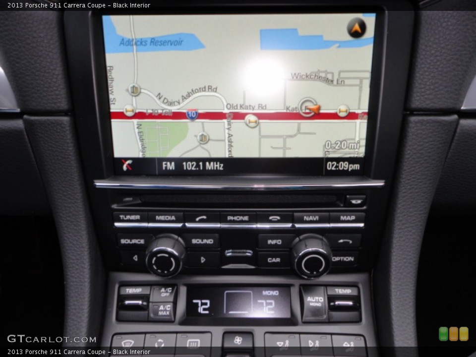 Black Interior Navigation for the 2013 Porsche 911 Carrera Coupe #75255240