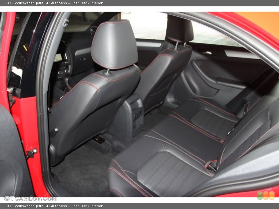 Titan Black Interior Rear Seat for the 2013 Volkswagen Jetta GLI Autobahn #75256578