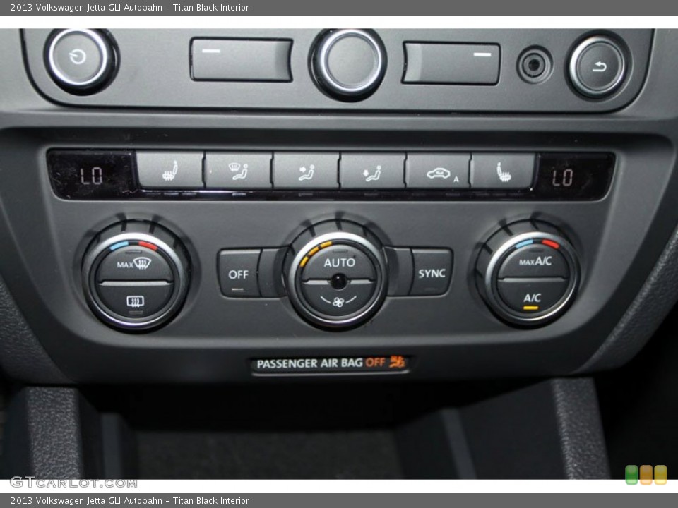Titan Black Interior Controls for the 2013 Volkswagen Jetta GLI Autobahn #75256685
