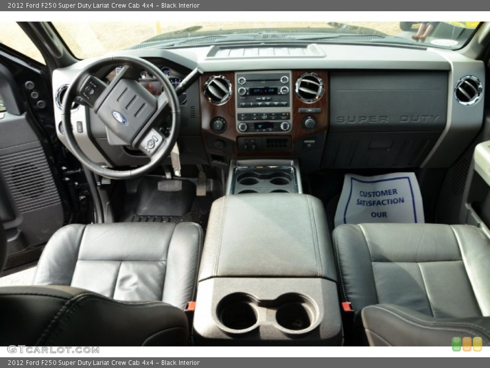 Black Interior Dashboard for the 2012 Ford F250 Super Duty Lariat Crew Cab 4x4 #75256701