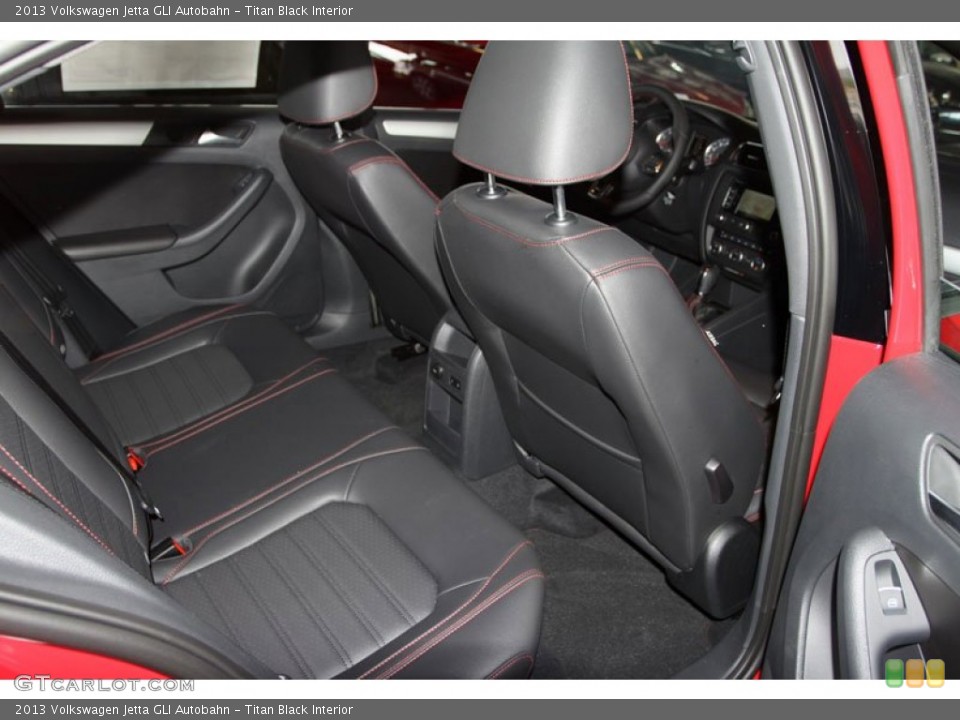 Titan Black Interior Rear Seat for the 2013 Volkswagen Jetta GLI Autobahn #75256752