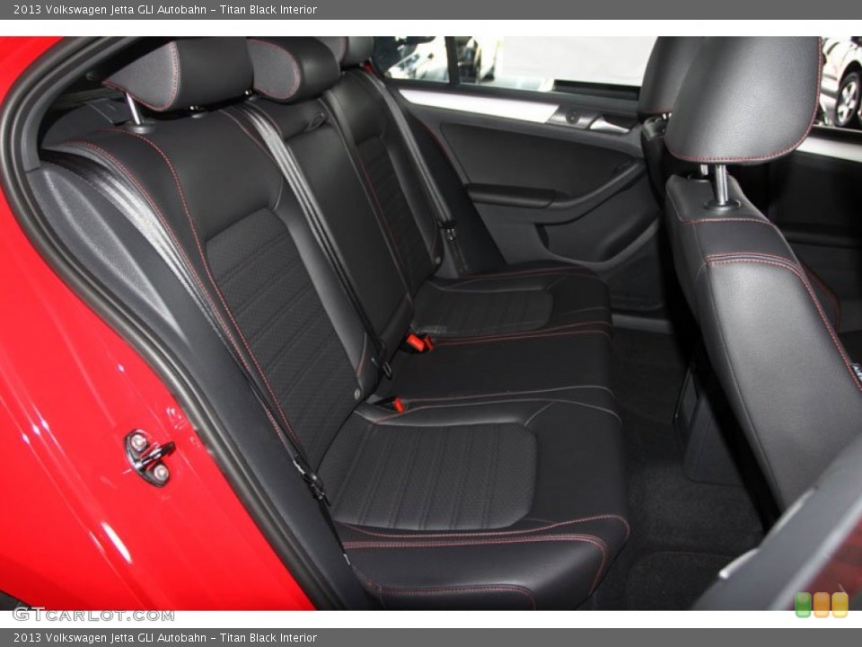 Titan Black Interior Rear Seat for the 2013 Volkswagen Jetta GLI Autobahn #75256773