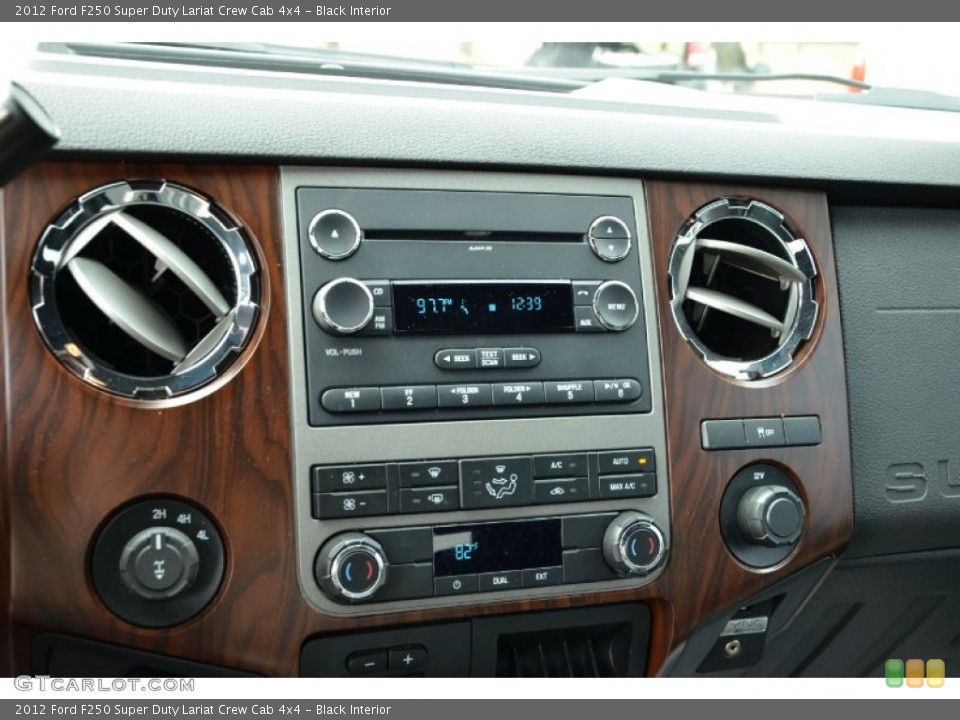 Black Interior Controls for the 2012 Ford F250 Super Duty Lariat Crew Cab 4x4 #75256865