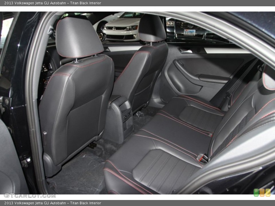 Titan Black Interior Rear Seat for the 2013 Volkswagen Jetta GLI Autobahn #75257097