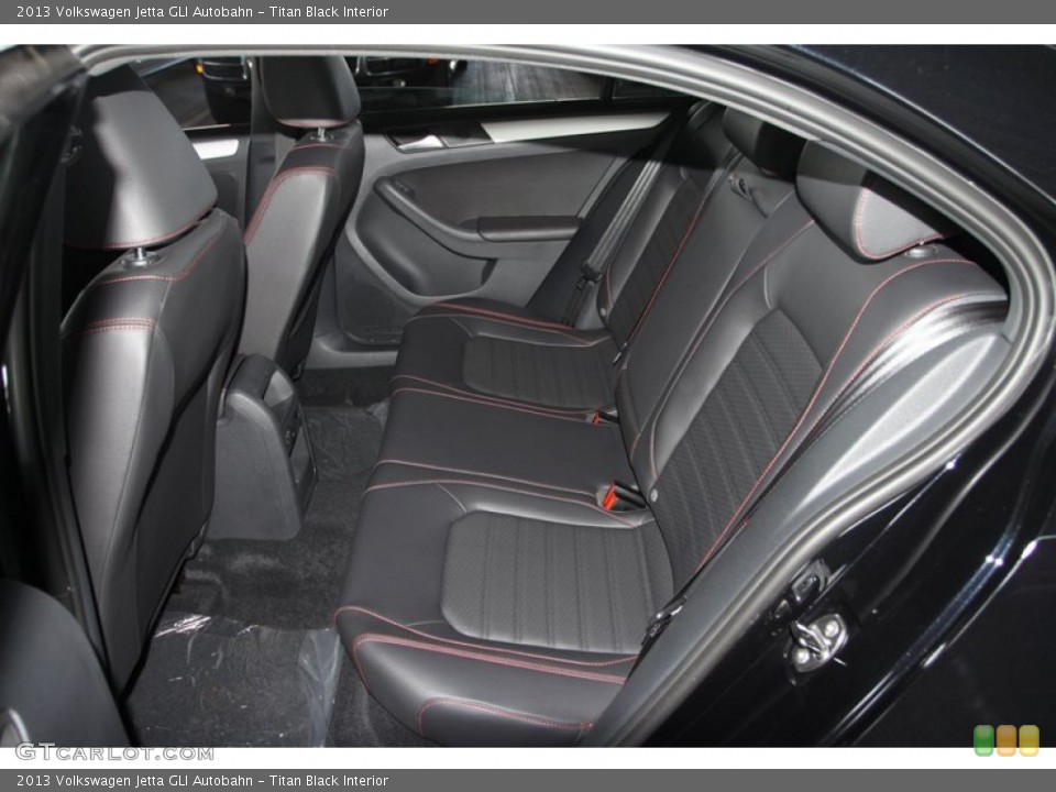 Titan Black Interior Rear Seat for the 2013 Volkswagen Jetta GLI Autobahn #75257115