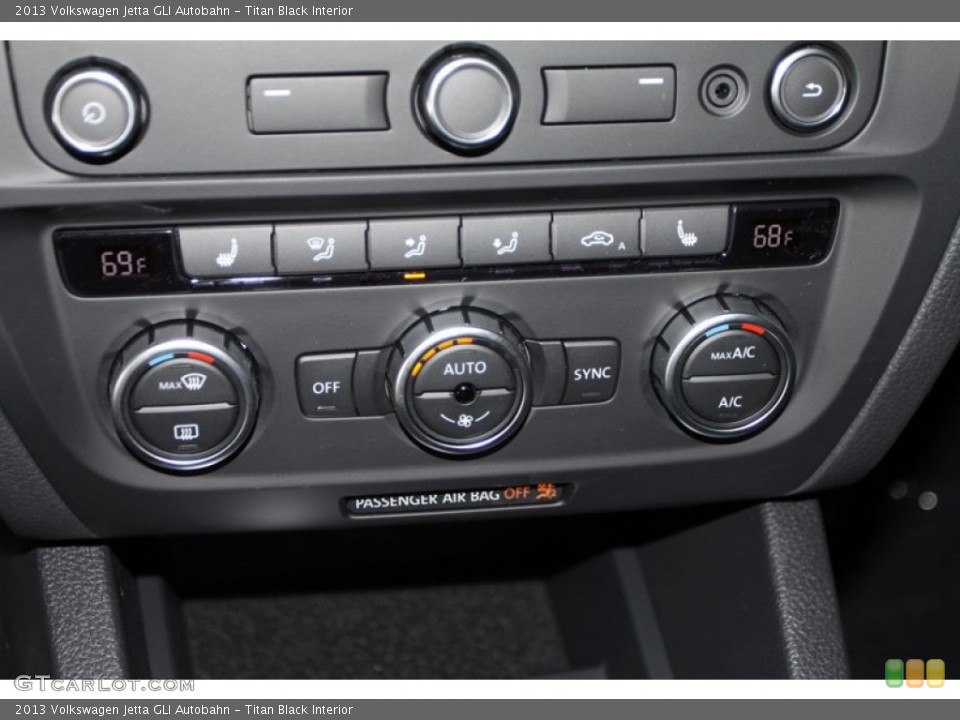 Titan Black Interior Controls for the 2013 Volkswagen Jetta GLI Autobahn #75257173