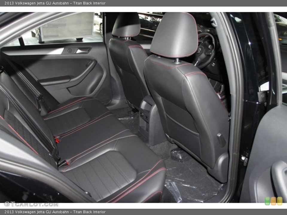 Titan Black Interior Rear Seat for the 2013 Volkswagen Jetta GLI Autobahn #75257275