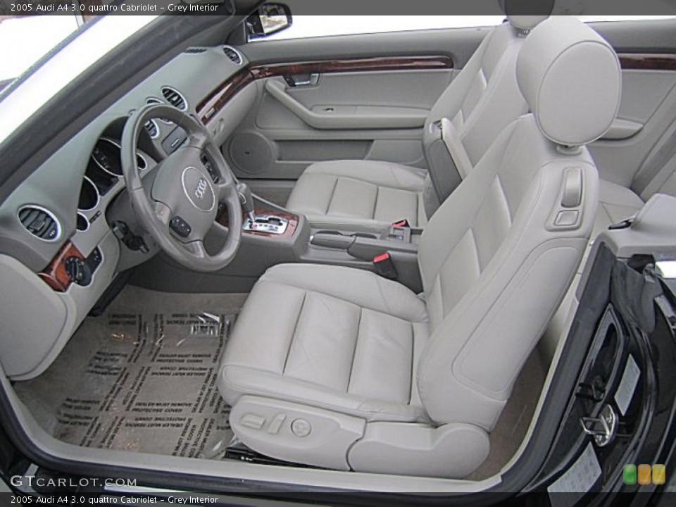 Grey Interior Front Seat for the 2005 Audi A4 3.0 quattro Cabriolet #75260796