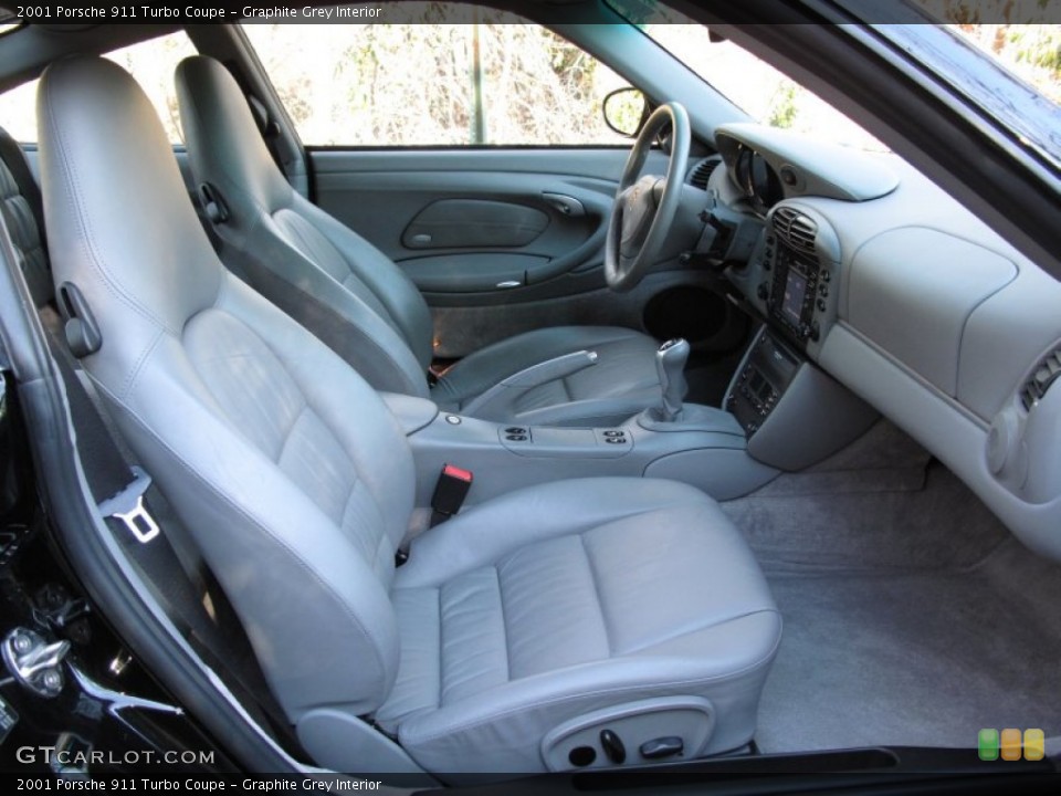 Graphite Grey Interior Front Seat for the 2001 Porsche 911 Turbo Coupe #75261488