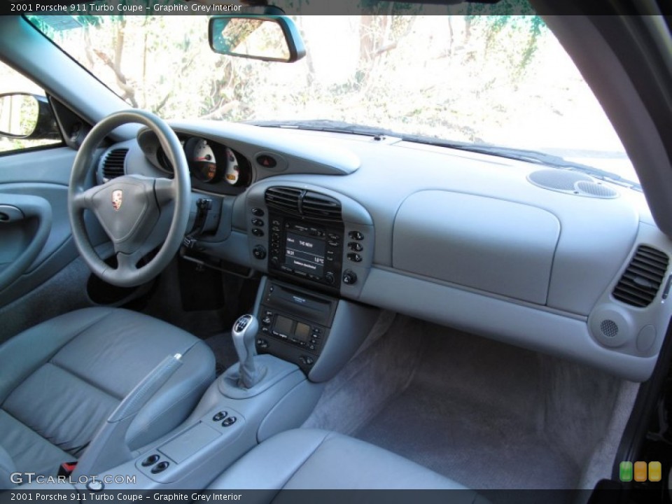 Graphite Grey Interior Dashboard for the 2001 Porsche 911 Turbo Coupe #75261528