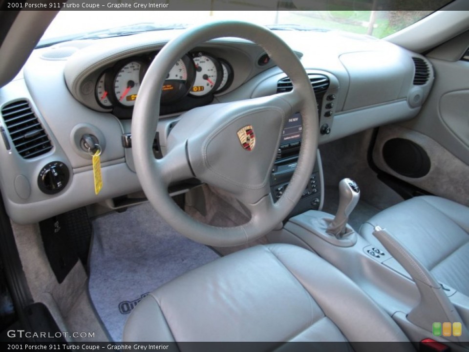 Graphite Grey Interior Photo for the 2001 Porsche 911 Turbo Coupe #75261563