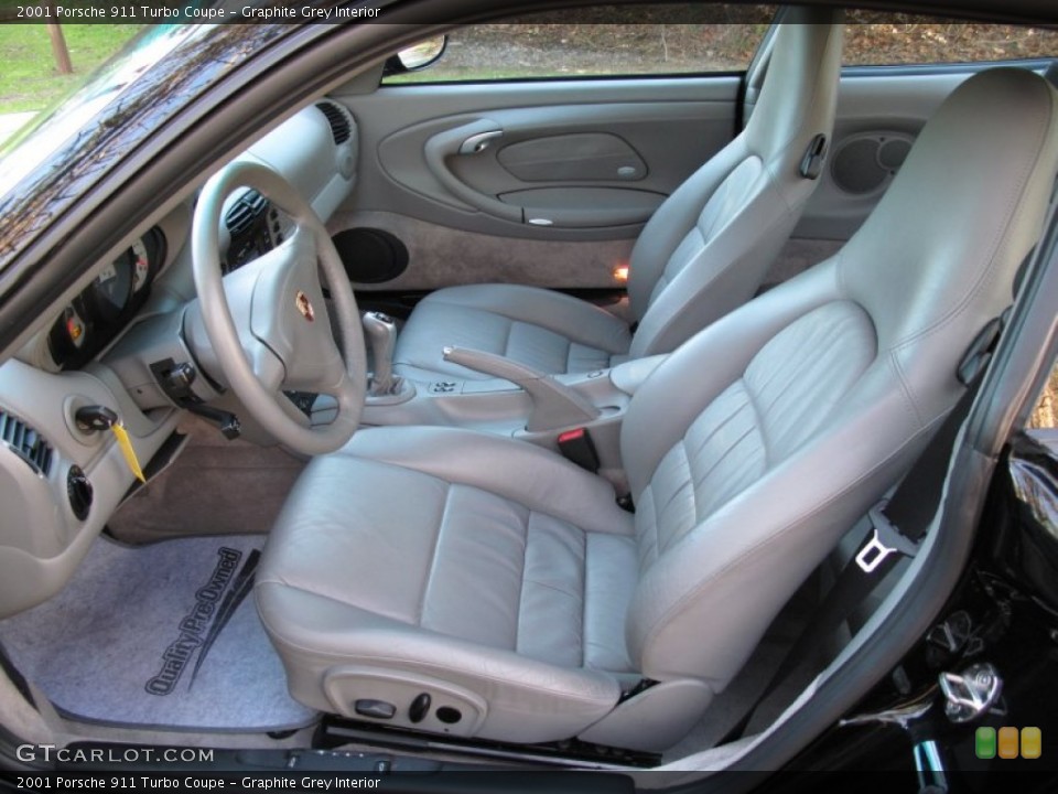 Graphite Grey Interior Front Seat for the 2001 Porsche 911 Turbo Coupe #75261585