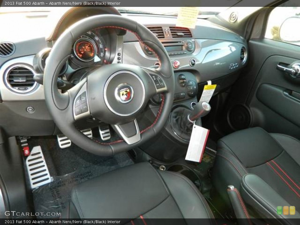 Abarth Nero/Nero (Black/Black) Interior Prime Interior for the 2013 Fiat 500 Abarth #75265152