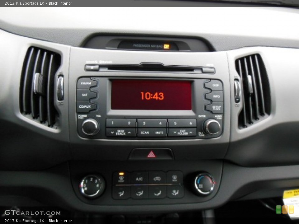 Black Interior Controls for the 2013 Kia Sportage LX #75265404