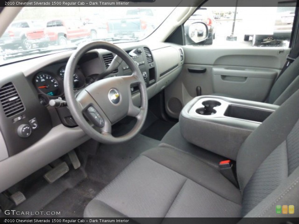 Dark Titanium Interior Prime Interior for the 2010 Chevrolet Silverado 1500 Regular Cab #75265789