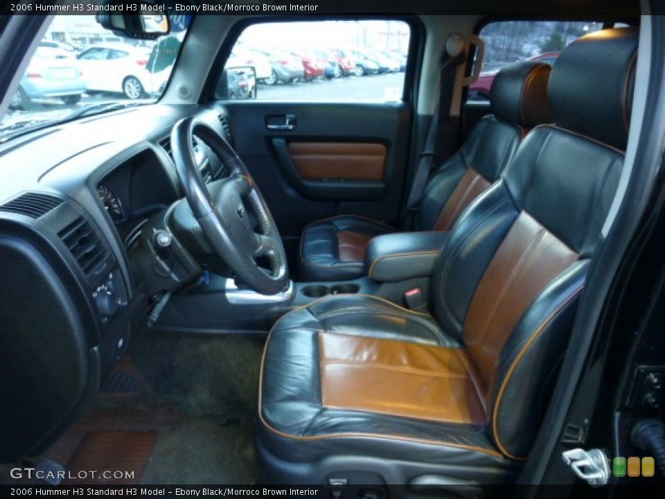 Ebony Black/Morroco Brown Interior Front Seat for the 2006 Hummer H3  #75266216