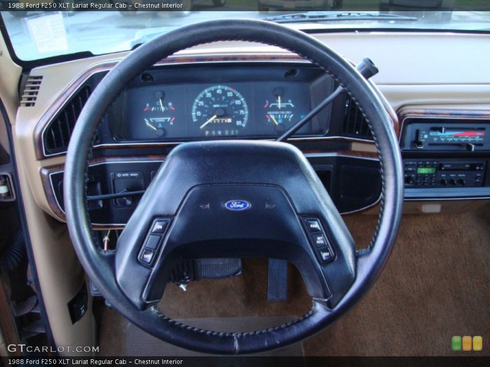 Chestnut Interior Steering Wheel for the 1988 Ford F250 XLT Lariat Regular Cab #75266359