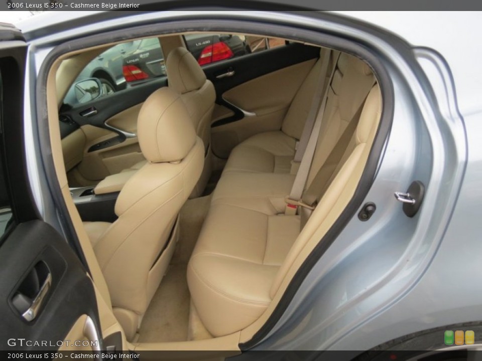 Cashmere Beige Interior Rear Seat for the 2006 Lexus IS 350 #75269284