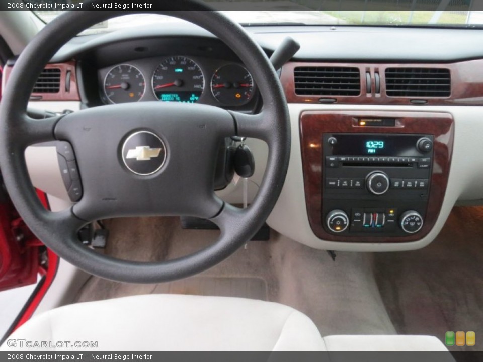 Neutral Beige Interior Dashboard for the 2008 Chevrolet Impala LT #75269574