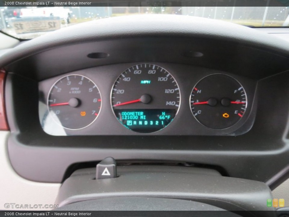 Neutral Beige Interior Gauges for the 2008 Chevrolet Impala LT #75269673