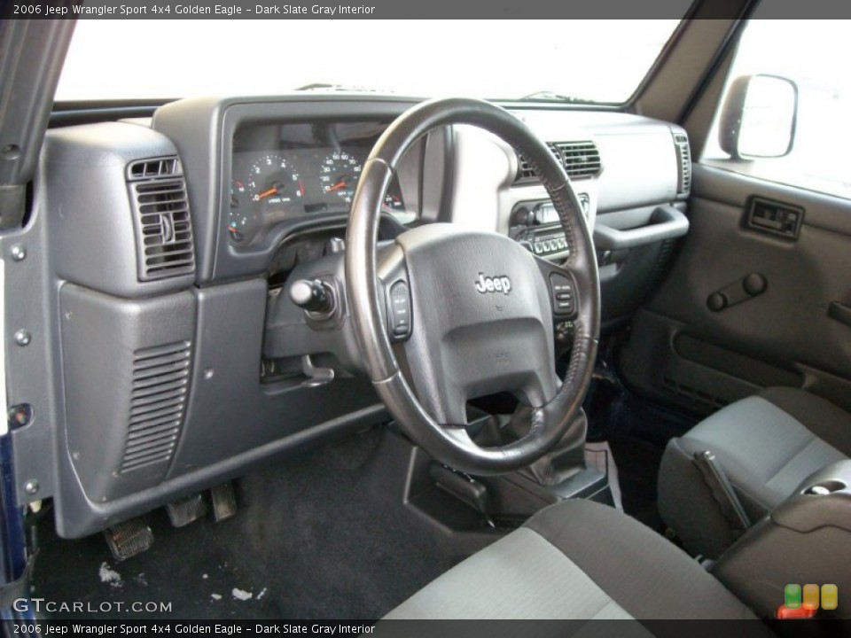 Dark Slate Gray Interior Photo for the 2006 Jeep Wrangler Sport 4x4 Golden Eagle #75270414