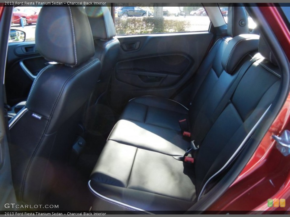 Charcoal Black Interior Rear Seat for the 2013 Ford Fiesta Titanium Sedan #75273210