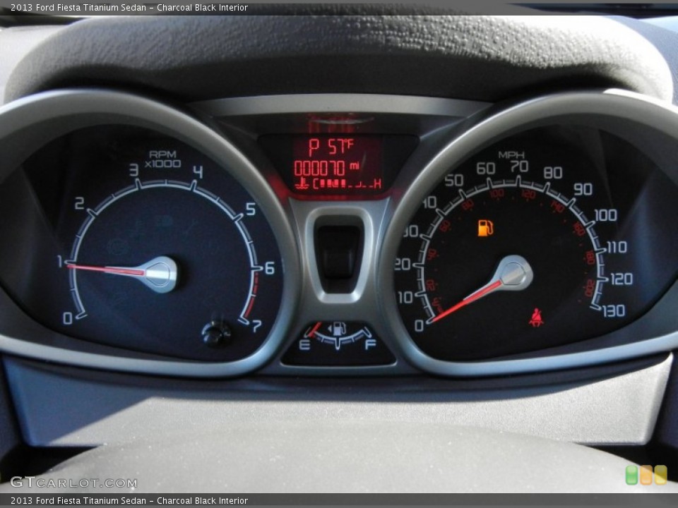 Charcoal Black Interior Gauges for the 2013 Ford Fiesta Titanium Sedan #75273282