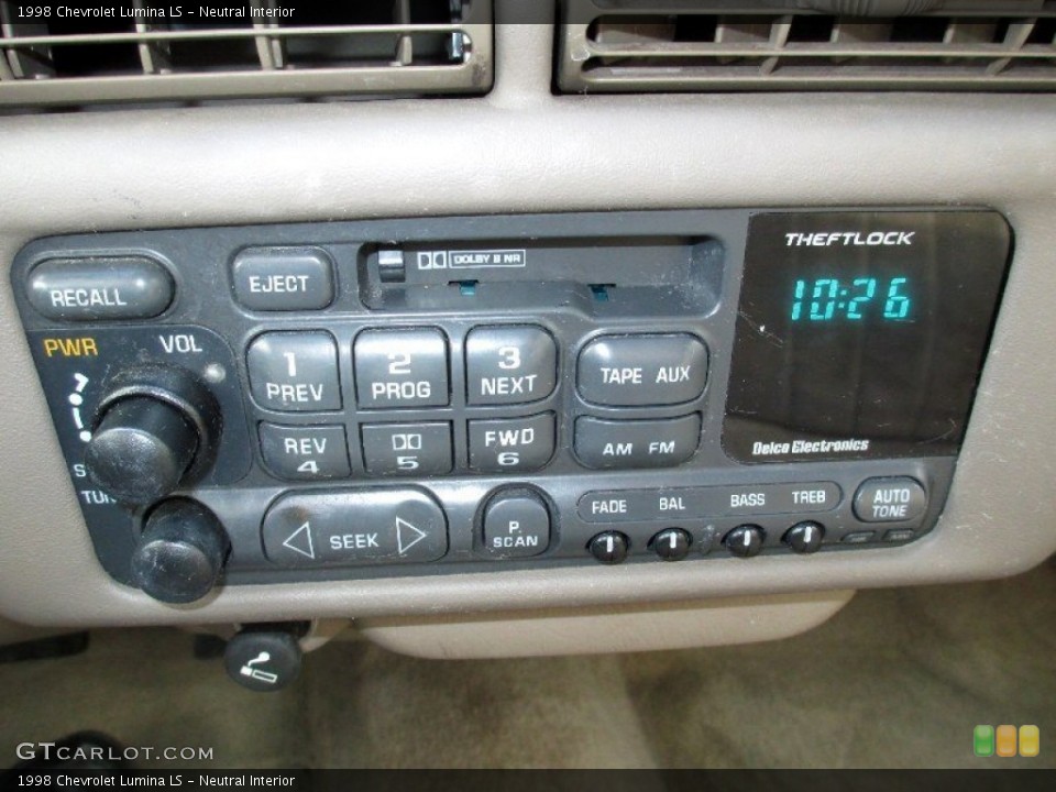 Neutral Interior Audio System for the 1998 Chevrolet Lumina LS #75273594