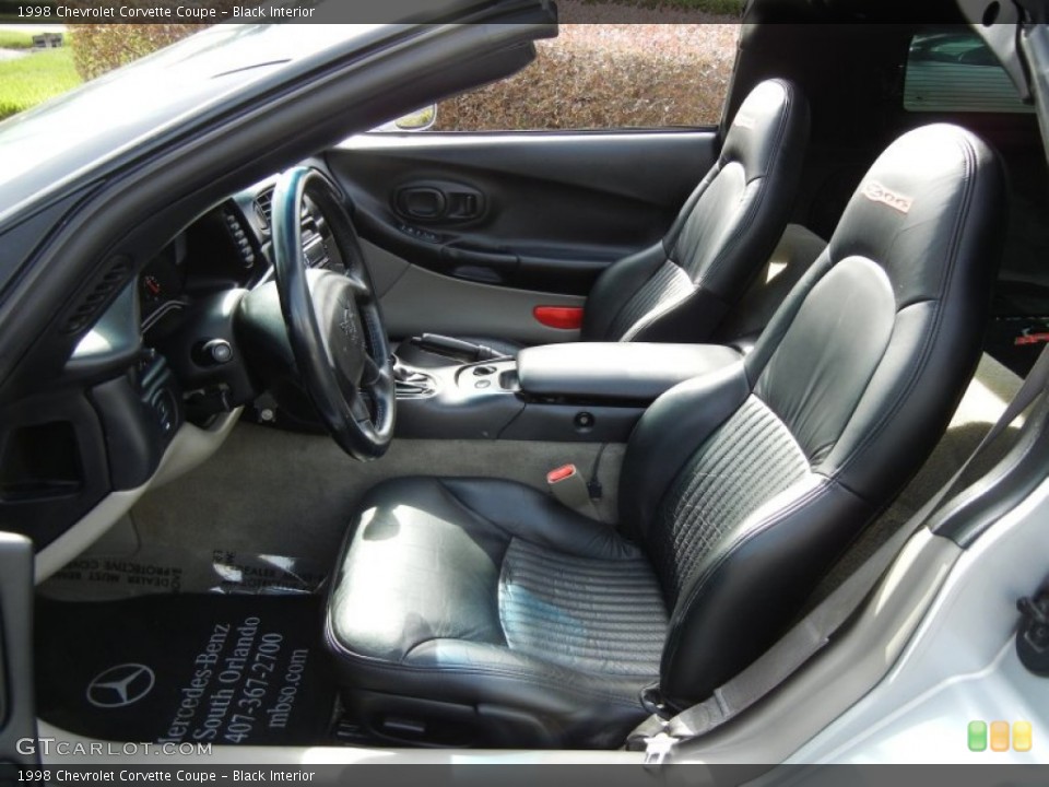 Black Interior Front Seat for the 1998 Chevrolet Corvette Coupe #75274110