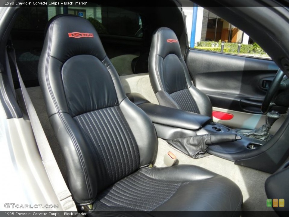 Black Interior Front Seat for the 1998 Chevrolet Corvette Coupe #75274170