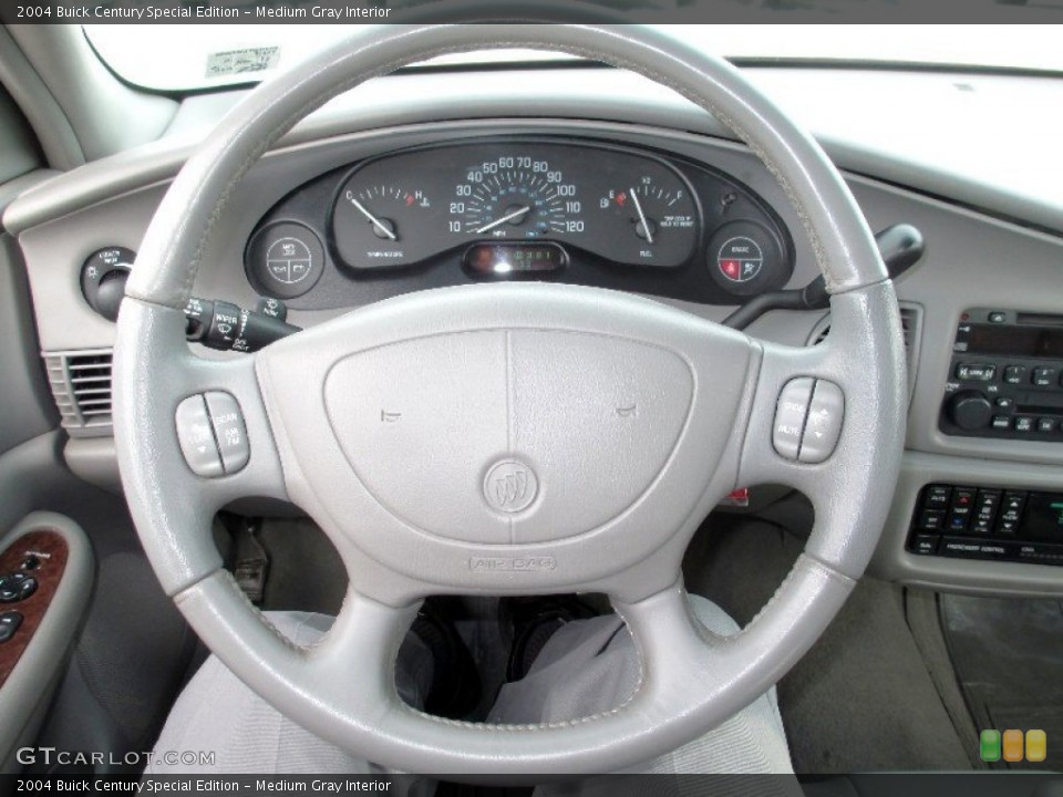 Medium Gray Interior Steering Wheel for the 2004 Buick Century Special Edition #75274281