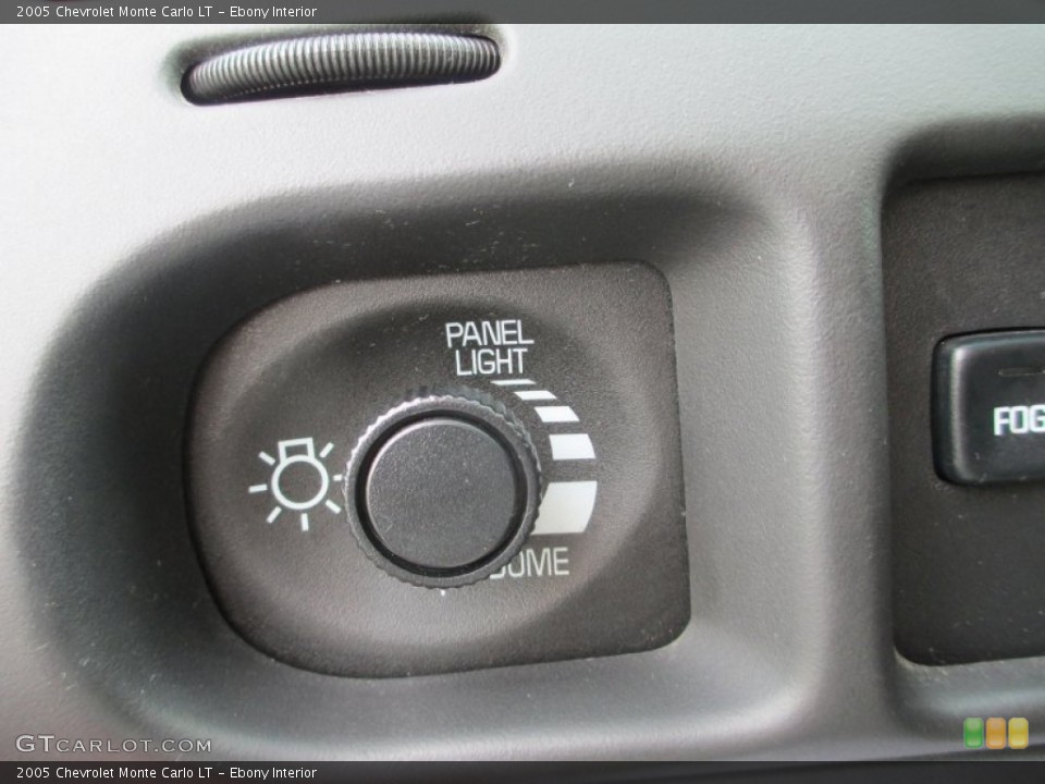 Ebony Interior Controls for the 2005 Chevrolet Monte Carlo LT #75274832