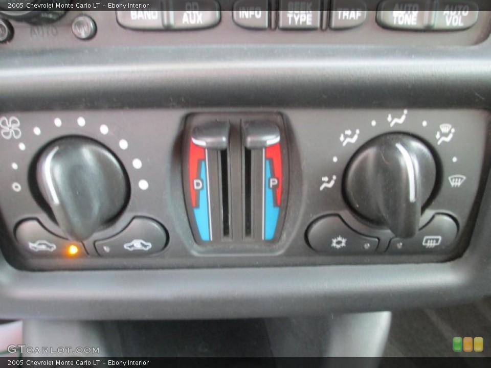 Ebony Interior Controls for the 2005 Chevrolet Monte Carlo LT #75274887