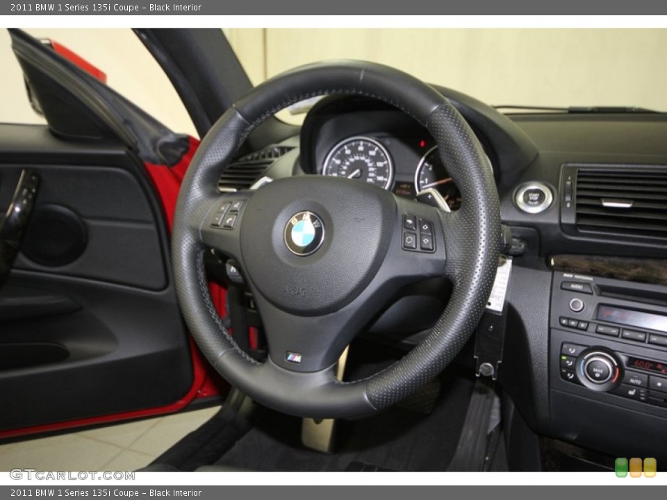 Black Interior Steering Wheel for the 2011 BMW 1 Series 135i Coupe #75277437
