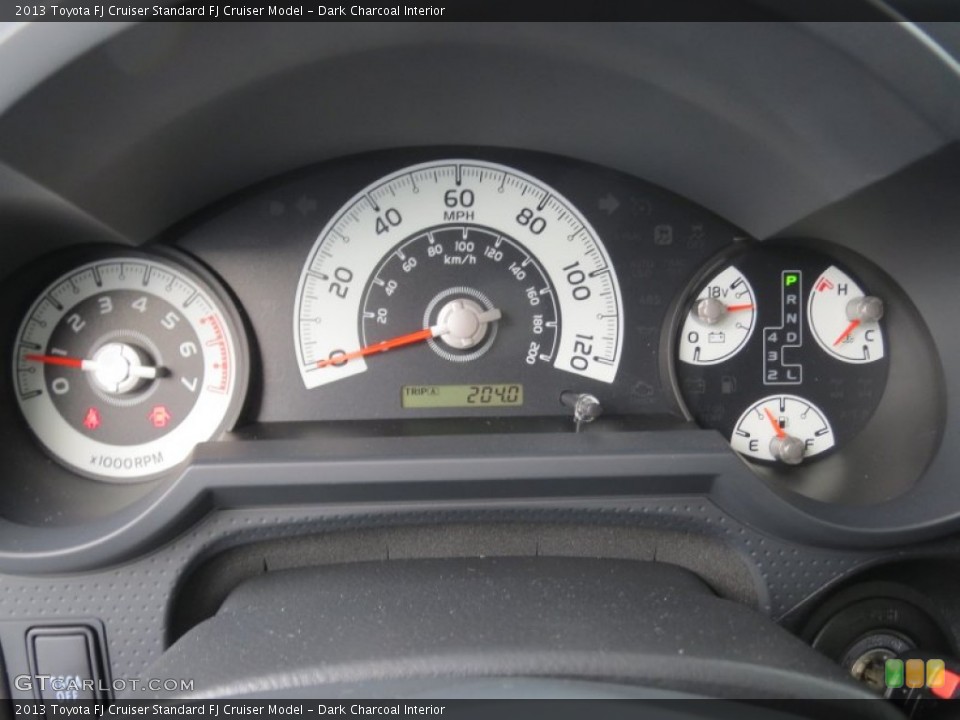 Dark Charcoal Interior Controls for the 2013 Toyota FJ Cruiser  #75278058