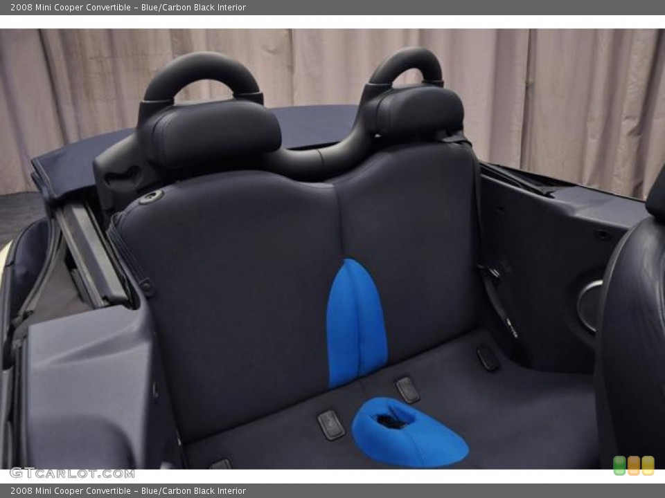 Blue/Carbon Black Interior Rear Seat for the 2008 Mini Cooper Convertible #75278961